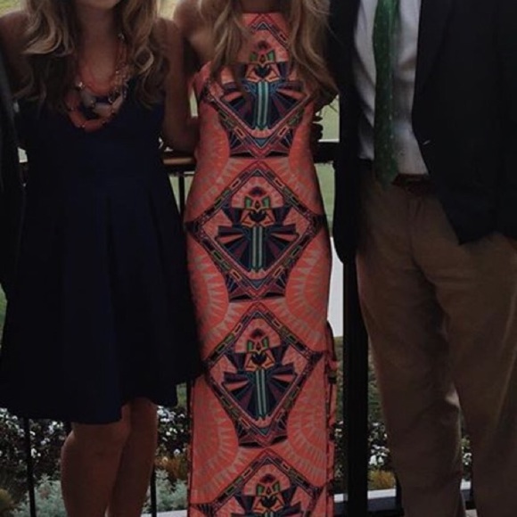 Mara Hoffman Maxi Dress Cut Out Back Orange - Picture 5 of 11